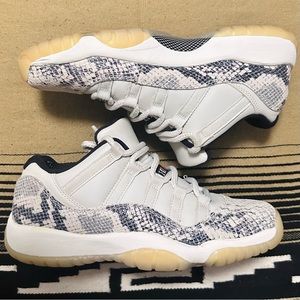 Air Jordan 11 Retro Low ‘Snake Light Bone’- Women’s Size 7.5/6Y